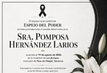 Espejo del Poder está de luto