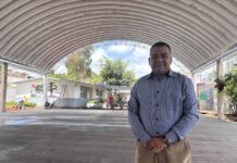 Alcalde de Banderilla entrega domo para el Telebachillerato