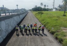 Supervisa subsecretario de infraestructura, Juan Carlos Fuentes Orrala, avances de obras carreteras en Veracruz