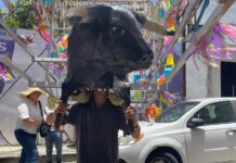 Con quema de toritos concluyen las fiestas patronales de Santa María Magdalena en Xico
