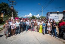 Daniela Griego da inicio a obra de rehabilitación sanitaria en Infonavit Pomona