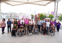 Entrega Daniela Griego implementos deportivos a Club de Paraatletismo
