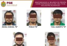 Responsables de secuestro agravado reciben condena de 180 años de prisión; UECS logra liberación de las víctimas
