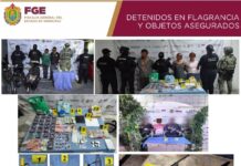 29 detenidos en 38 cateos, resultado del despliegue operativo en 23 municipios de Veracruz