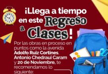 Organiza tus traslados para este regreso a clases, están en marcha obras del Ayuntamiento