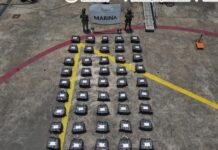 MARINA asegura más de 1.6 toneladas de presunta cocaína en una operación marítima frente a costas de Michoacán
