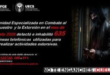 UECS inhabilita 635 líneas telefónicas vinculadas a extorsiones en Veracruz durante agosto