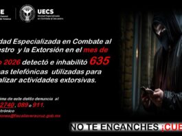 UECS inhabilita 635 líneas telefónicas vinculadas a extorsiones en Veracruz durante agosto