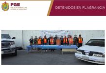 10 cateos en La Perla deja a 7 personas detenidas, y aseguramiento de armas, cartuchos y drogas relacionados con hechos de violencia
