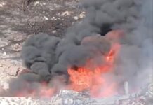 Se incendia y explota pipa en la autopista Xalapa-Perote