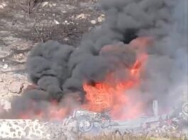 Se incendia y explota pipa en la autopista Xalapa-Perote