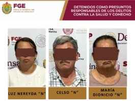 Cateo en Tempoal deja tres detenidos y aseguran más de 15 mdp, droga, un arma de fuego y material balístico