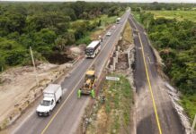 Desvío provisional por reconstrucción del puente Covadonga, en la carretera Córdoba – Veracruz
