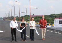 Presidenta Claudia Sheinbaum inaugura puente acceso al puerto de Veracruz; es uno de los 400 puentes que se construirán en el sexenio