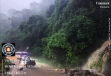 Lluvias provocan deslaves y obligan a cerrar la carretera San Marcos–Teocelo
