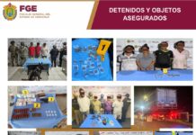 33 cateos en 28 municipios de Veracruz dejan 29 detenidos e indicios asegurados